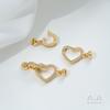 Anillo retorcido de doble hebilla en forma de 8 con incrustaciones de oro de 14 quilates que conserva el color, hebilla de perlas, hebilla de conexión para joyería de collar DIY