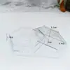 Caja Pequeña Transparente Nueva con Tapa de Forma Especial Caja de Almacenamiento a Prueba de Polvo para Joyería Uñas Dulces Medicamentos Caja de Plástico