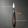 Raspador de pintura al óleo altamente elástico, cuchillo para mezclar colores de pintura acrílica artística, raspador de pintura de acero inoxidable individual con mango de madera