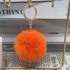Llavero de Peluche Bola de Pelo Imitación Piel de Conejo Rex Llavero de Coche Colgante Bola de Pelo Accesorios de Joyería para Equipaje Mochila