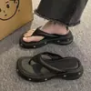 Chanclas de EVA con Suela Gruesa para Mujer 2026 Nuevo Estilo Caliente Aumentadoras de Altura Antideslizantes de Moda Simples Chanclas para Mujer