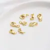 Atacado Fivela Banhada a Ouro 18K Acessórios para Joias Artesanais DIY Fivela de Conexão Corrente Extensora Fivela Cauda de Peixe Fivela Lagosta Mais Argola