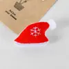 Navidad Dibujos Animados Peluche Colgante Papá Noel Ciervo DIY Pasador Broche Ropa Bolsa Zapato Calcetín Decoración Accesorios