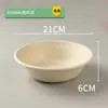 Tazón Redondo para Ensalada, Lonchera Desechable, Lonchera Biodegradable Comercial para Llevar, Tazón Espeso de Caña de Azúcar, Tazón para Ensalada de Frutas