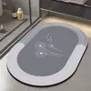 Alfombrilla de baño absorbente de tierra de diatomeas transfronteriza, alfombrilla antideslizante para el suelo para la entrada del baño y el inodoro, adecuada para lavabos y baños