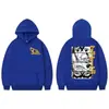 Sudaderas Gráficas de Anime Japonés Dandan Moda Vintage Sudaderas con Capucha Hombres Mujeres Alta Calidad Cubierta de Forro Polar