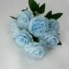 Ramo de 7 Piezas de Peonías Artificiales para Arreglos de Boda, Decoración del Hogar, Hotel y Restaurante
