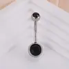 Anel de Umbigo Duplo Diamante Básico de Dez Mil Anos em Aço Inoxidável para Moto com Cravação de Diamante Anel de Unha para Umbigo Anel de Unha para Umbigo Anel de Unha para Umbigo Anel de Unha para Umbigo Joias de Umbigo da Moda Versátil