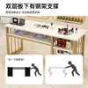 Mesa para Uñas 2026 Nuevo Modelo Individual Mesa Larga de Mármol Sintético Pequeño Juego de Mesa y Silla para Salón de Uñas Estación de Trabajo para Uñas