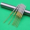 Broca Torcida con Vástago de 2.35mm Recubierta de Titanio para Perforar Semillas de Bodhi, Nueces, Acero Inoxidable, Diamante y Ámbar