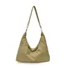Estilo Coreano Ins Ligero Casual Gran Capacidad Hombro Único Cruzado Tela de Nylon Bolsa de Empanada Estilo Perezoso Minimalista Bolso Tote Grande