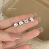 Pendientes Originales de Plata S999 con Diseño de Gato y Perro Lindos para Mujer, Accesorios para Orejas de Animales de Dibujos Animados Frescos y Dulces