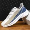 Zapatos de Otoño Transpirables y Cómodos de Tejido Fly-Knit Zapatillas de Correr con Cordones Zapatos Casuales de Malla Zapatos Deportivos Fabricantes Venta al por Mayor Zapatos para Hombre de Talla Grande