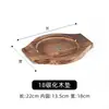 Madera de pino placa de hierro tabla de madera base bandeja de aislamiento térmico maceta de barro cuenco de piedra olla tabla de protección contra quemaduras tabla de protección para fuego de carbón resistencia a altas temperaturas comercial