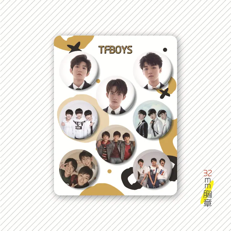 32mm胸章效果_TFBOYS