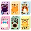 6 Hojas/Paquete Transfronterizo Nuevo Gato de Dibujos Animados Cabeza Rasgos Faciales Rompecabezas Cara Cambiante Pegatinas Diversión Infantil Juguete Hecho a Mano Pegatinas Lote