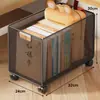 Caja de Almacenamiento de Libros Móvil Gran Capacidad Cesta de Almacenamiento para Snacks Habitación de Estudio Debajo del Escritorio Con Ruedas Estante de Almacenamiento Multifuncional para Bolsas de Libros