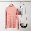 Suéter Interior de Punto Base de Cuello Medio Alto Elegante de Moda Nueva para Otoño e Invierno 2024 Transfronterizo para Mujer