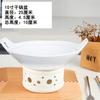 Estufa de alcohol, vela, vajilla para calentar, comercial, para conservar el calor, creativa, para el hogar, olla seca, plato de cerámica, horno de hotel