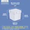 Cubo Cuadrado de Plástico Blanco Transparente Agrícola de 13L16 Litros para Arena para Gatos, Comida para Perros, Polvo, Ferretería y Empaque de Alimentos