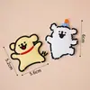 Decoración de Pastel Feliz para San Valentín Qixi Tarjeta Corazón Líneas Perro Acrílico Lazo Cinta Tarjeta Inserto
