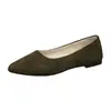 Zapatos Planos para Mujer 2026 Primavera/Verano Nuevo Estilo Puntiagudos Poco Profundos Mocasines Gamuza Talla Grande Zapatos de Mujer Exportación Zapatos de Trabajo