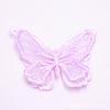 Fábrica fuente super hada bordado tridimensional encaje accesorios de mariposa blanco hecho a mano material DIY accesorios de ropa