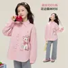 Ropa Infantil Princesa YuanYuan Camisa para Niñas 2026 Nuevo Conjunto de Otoño para Niños 100% Algodón Puro Suave Dulce Camisa Chaqueta