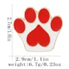 Novos Bottons com Estampa de Patas de Filhote de Cachorro e Gatinho em Desenho Animado em Estoque Broches de Lapela Fofos Broches Coloridos de Patas de Cachorro para Crianças