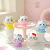 Guirnalda Brillante Gato KT Accesorios de Resina DIY Colgante para Llavero Partículas Lindas de Juego de Moda Al Por Mayor Resina Mini Adornos de Escritorio