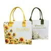 Bolsa de fieltro para sublimación, Bolso tote floral, Bolso tote para el Festival de los Botes de Dragón, Bolso de mano de gran capacidad, Bolsa de regalo, Bolsa de fieltro personalizada