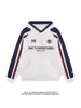 Sudadera con capucha de manga raglán de color de contraste para mujer 2024 Otoño Nuevo Holgada Estilo Bf Retro Americano Tops de Pareja