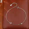 Pulseira de Prata de Lei S925 Estrela e Lua Fresca e Brilhante para Mulheres, Design de Nicho Estilo Coreano, Joia para Estudantes e Melhores Amigas