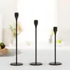 Velas Decorativas Pequenas Estilo Europeu Transfronteiriço Luxo Leve Romântico para Casamento Velas Douradas e Pretas Adereços para Jantar à Luz de Velas de Mesa
