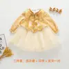 Hanfu Infantil para Meninas, Novo Estilo Primavera, Vestido para Bebê Menina de Um Ano, Vestido de Princesa para Festa de Aniversário, Vestido Tradicional Estilo Chinês