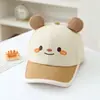 Chapéus para Passeio de Primavera para Meninos e Meninas, Bonés de Baseball em Formato de Animal, Toucas de Bebê Estilo Coreano com Acabamento na Borda e Color-Blocking, Atacado