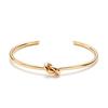 Pulsera Europea y Americana ins Estilo Cool a la Moda Distintiva Nudo Abierto Acero Inoxidable para Mujer Combinable Diseño Simple con Sentido
