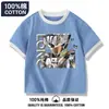 Camiseta Delta Force Ropa Infantil Manga Corta Niños Camisa Dragón Media Manga Rosa Grabada en Oro Top de Algodón Puro