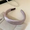 Diadema Floral Estilo Coreano con un Ambiente Perezoso Sencillo para el Día a Día, Diadema de Esponja de Color Sólido, Accesorio para el Cabello Versátil