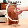 Estante para Tabla de Cortar de Acero Inoxidable para el Hogar Estante para Tapas de Ollas de Cocina Estante para Cuchillos de Tabla de Cortar Estante de Almacenamiento en Encimera Estante de Drenaje para Tablas Pegajosas y Tablas de Cortar