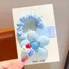 Novidade de Primavera Estilo Infantil Laços de Cabelo de Flor, Presilhas de Cabelo Fofas de Desenho Animado para Meninas Que Não Danificam o Cabelo, Elásticos de Cabelo Tipo Intestino Delgado, Cordas de Cabelo