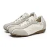 Zapatillas de entrenamiento alemanas de estilo retro para mujer que aumentan la altura, zapatillas versátiles con cordones y punta cuadrada, zapatos casuales para el día a día, zapatillas de carreras