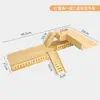 Jaula para Hámster Modificada en una Villa de Lujo de Madera Maciza de Dos Pisos con Doble Capa, Escaleras, Juguetes Planos, Plataforma para Hámster Dorado