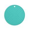 Alfombrilla de Silicona Ondulada Redonda Mediana de 18 cm Alfombrilla de Mesa para el Hogar Alfombrilla para Ollas Alfombrilla para Platos Alfombrilla Aislante Antiescaldado Posavasos Alfombrilla para Verduras