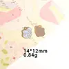 Pendente de Liga de Menina Desenho Animado Pingando Óleo Acessórios para Joias DIY Pulseira Colar Brinco Material de Pingente Atacado 14m