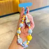 Corrente de celular DIY original com contas de dopamina, acessório popular fofo para bolsa de menina, alça de mão anti-perda para câmera CCD
