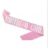 Diadema para Cumpleañera Accesorios para el Cabello de Niña Dulce Accesorios para el Cabello Tirantes Brillantes Cinturón de Etiqueta Lujo