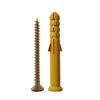 Fábrica de Origen Tubo de Tornillo de Expansión de Plástico Pequeño Croaker Amarillo Nylon Goma Taco Perno Estándar Uña de Belleza Extensión M6/8/1