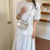 Bolsa Saco de Bolinhas Estilo Coreano Doce para Meninas, Nova Moda Versátil de Verão 2026 Bolsa de Ombro Transversal