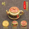 Giro de Azulejo de Mahjong del Zodiaco de la Suerte: Año del Caballo Mini Decoración Artesanal Creativa Adorno de Mano Colgante